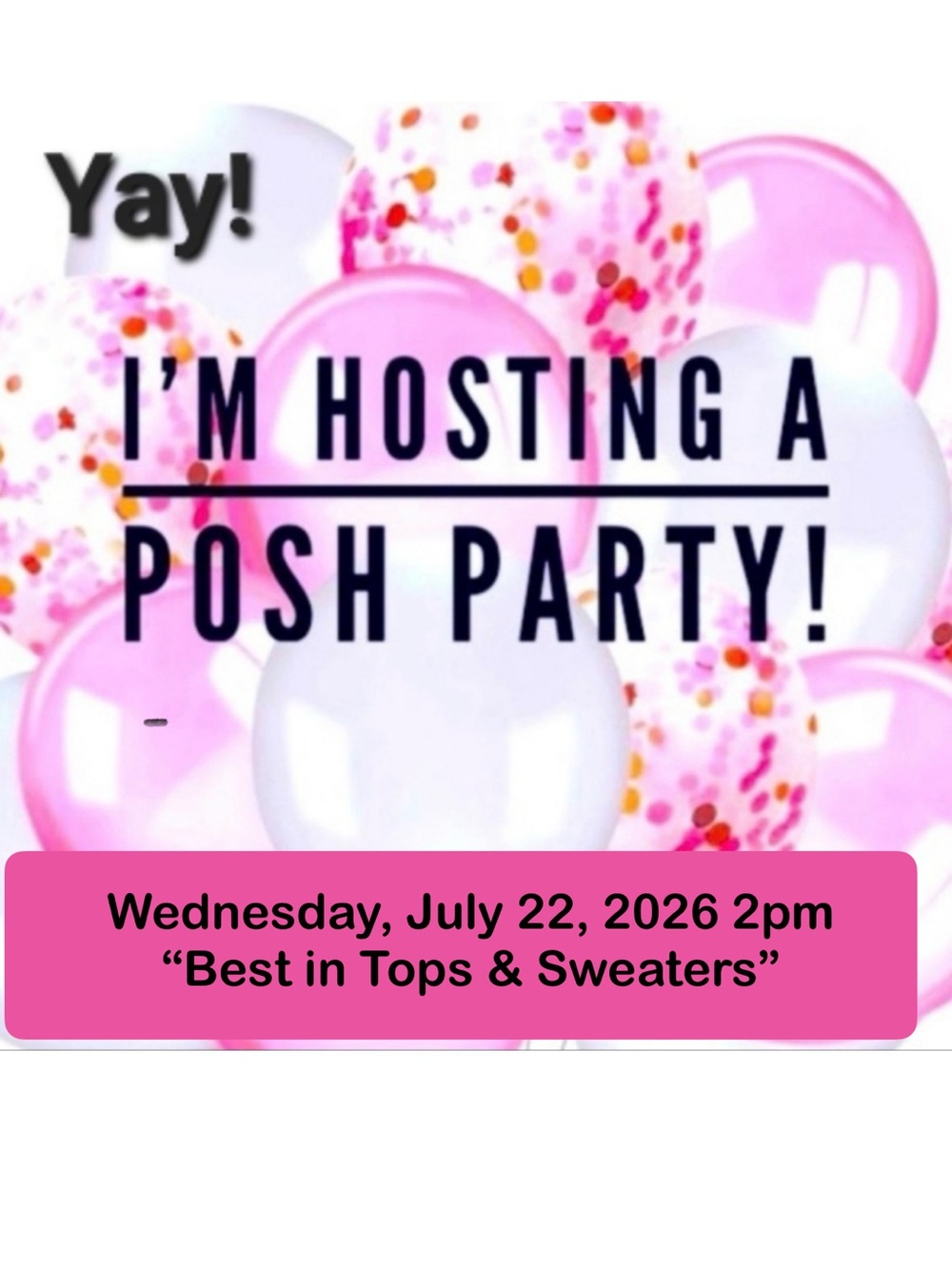 I’m so excited to be co-hosting my very first Poshmark Party! 🎉 Like to Follow